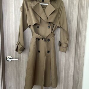 Stylish Tan Trench Coat